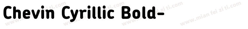 Chevin Cyrillic Bold字体转换